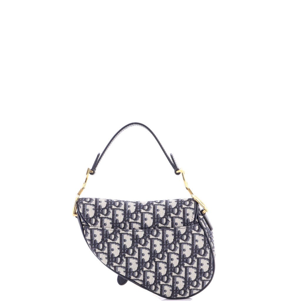 Saddle Handbag Oblique Canvas Mini