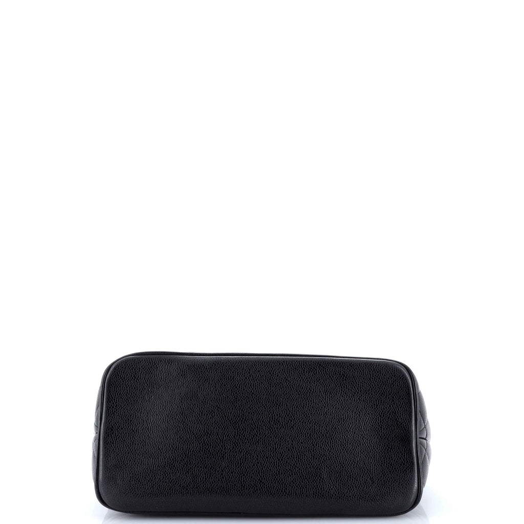 Medallion Tote Quilted Caviar