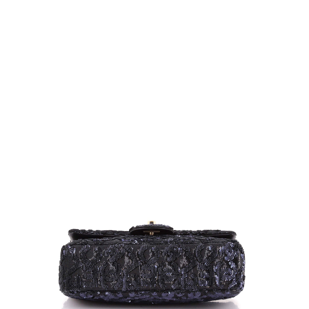 Classic Single Flap Bag Logo Sequins Mini