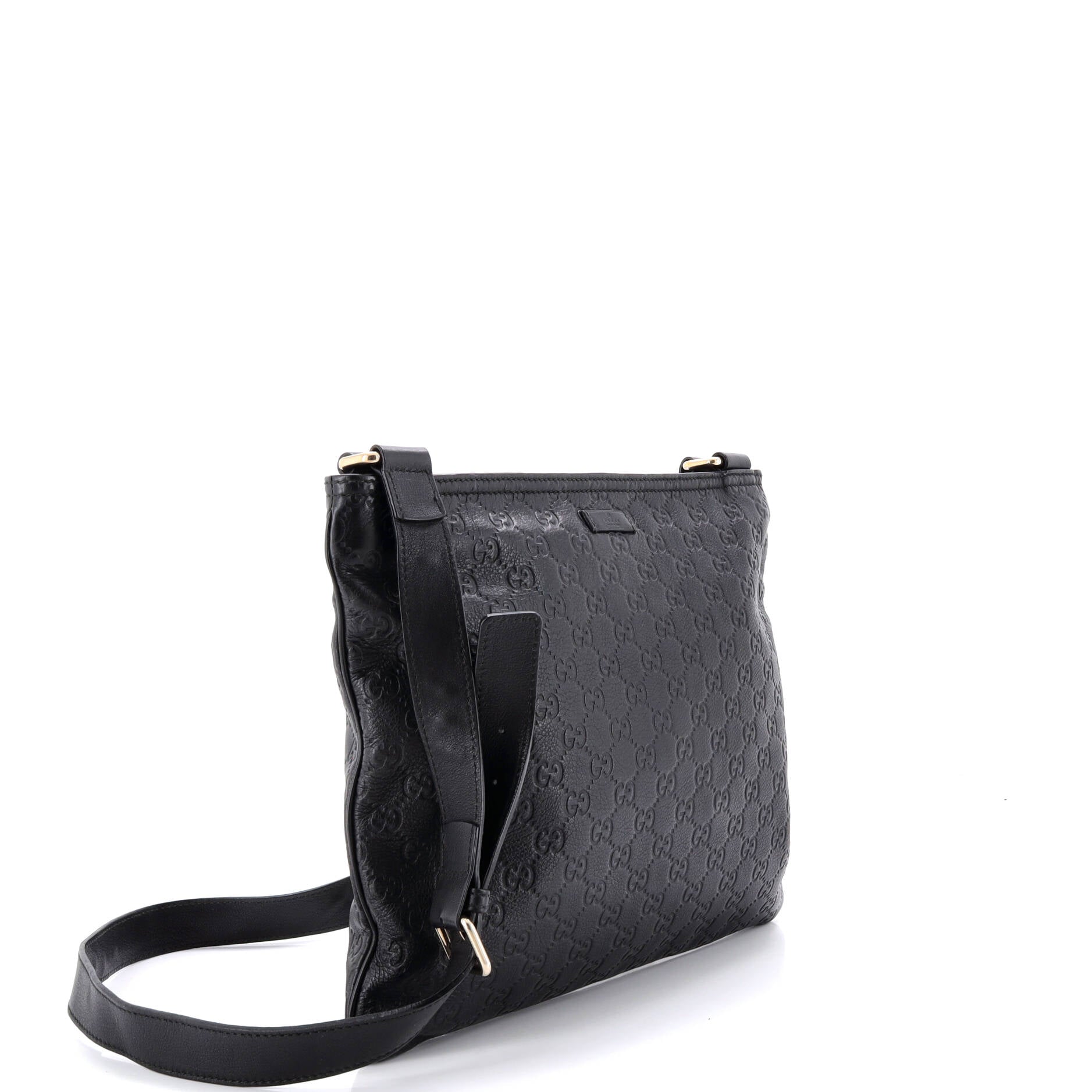 Convertible Zip Messenger Guccissima Leather Large