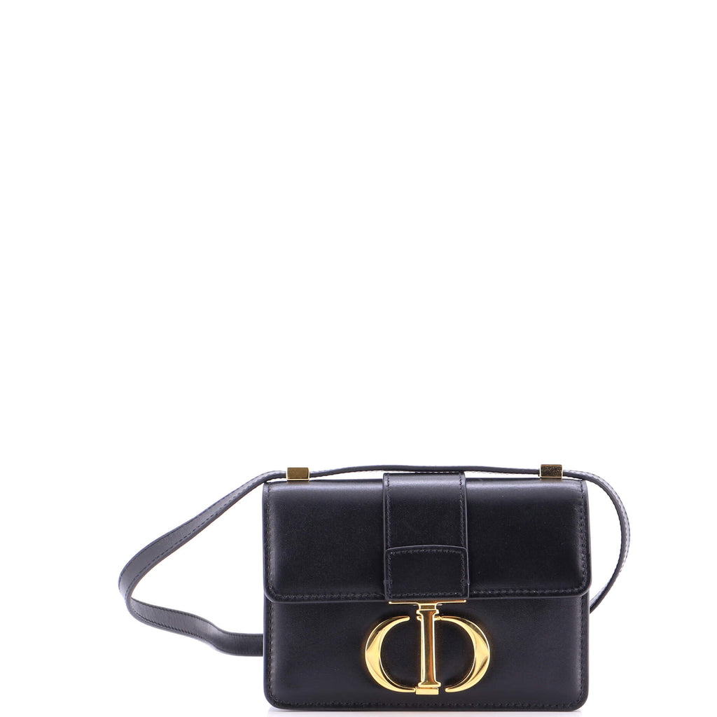 30 Montaigne Flap Bag Leather Micro