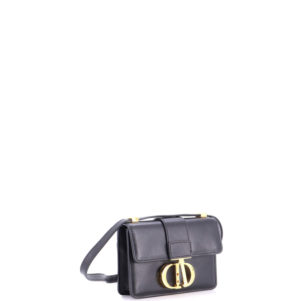 30 Montaigne Flap Bag Leather Micro