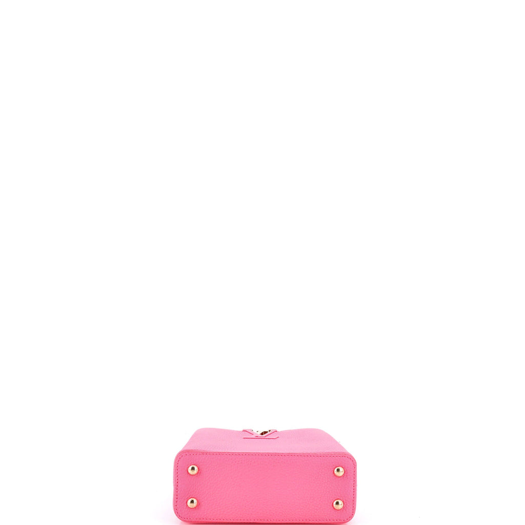 Capucine Bag Leather with Monogram Tuffetage Leather Strap Mini