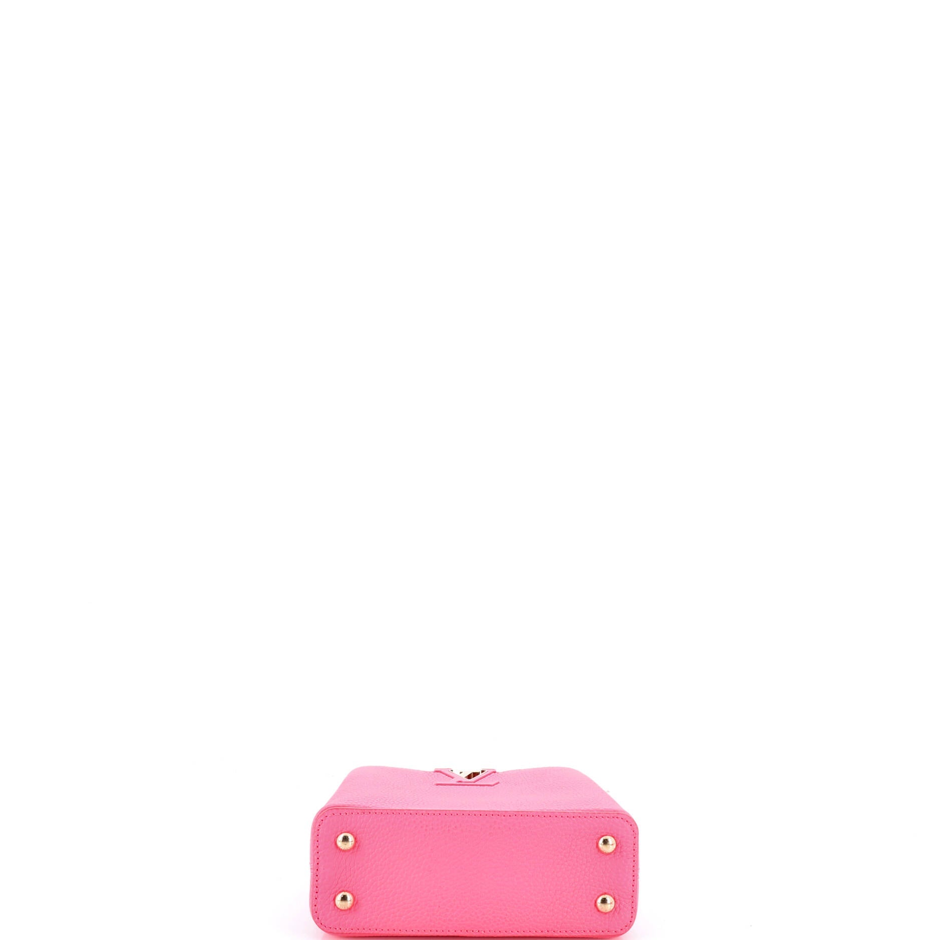 Capucine Bag Leather with Monogram Tuffetage Leather Strap Mini