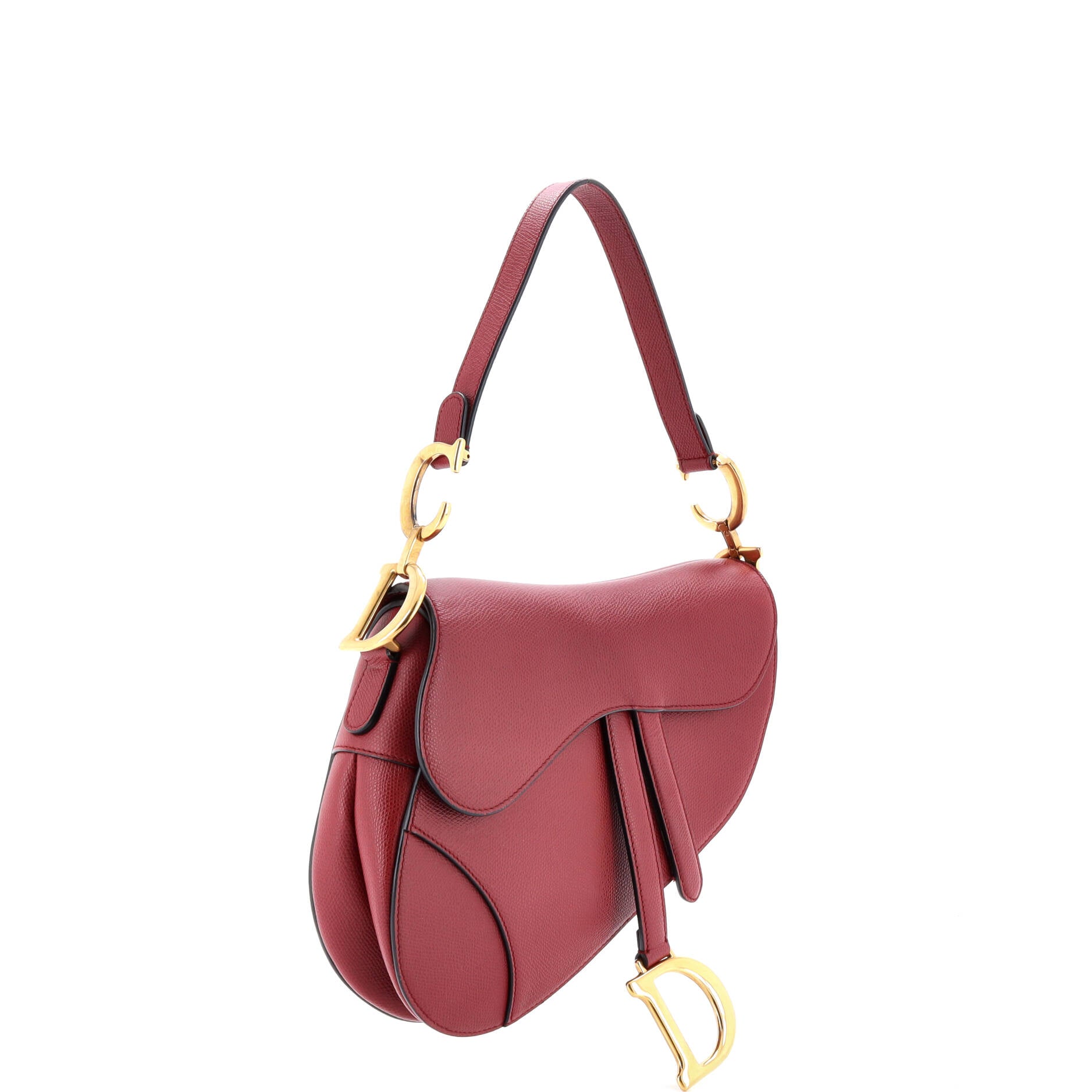 Saddle Handbag Leather Medium