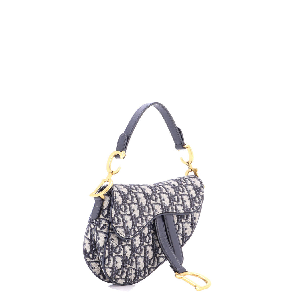 Saddle Handbag Oblique Canvas Mini