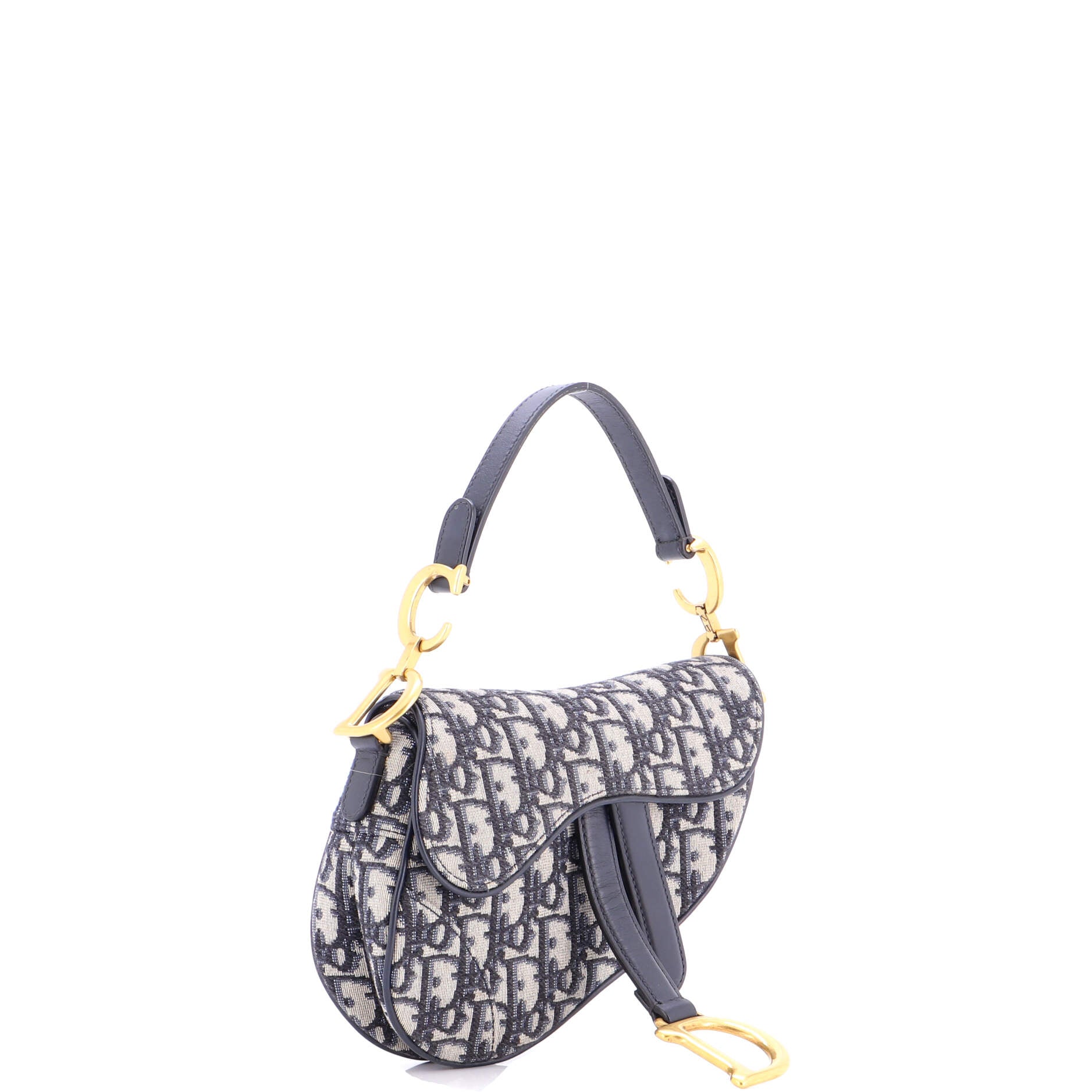 Saddle Handbag Oblique Canvas Mini