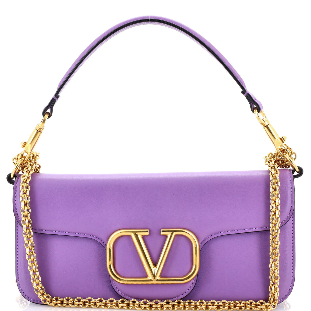 VLogo Loco Flap Shoulder Bag Leather Medium