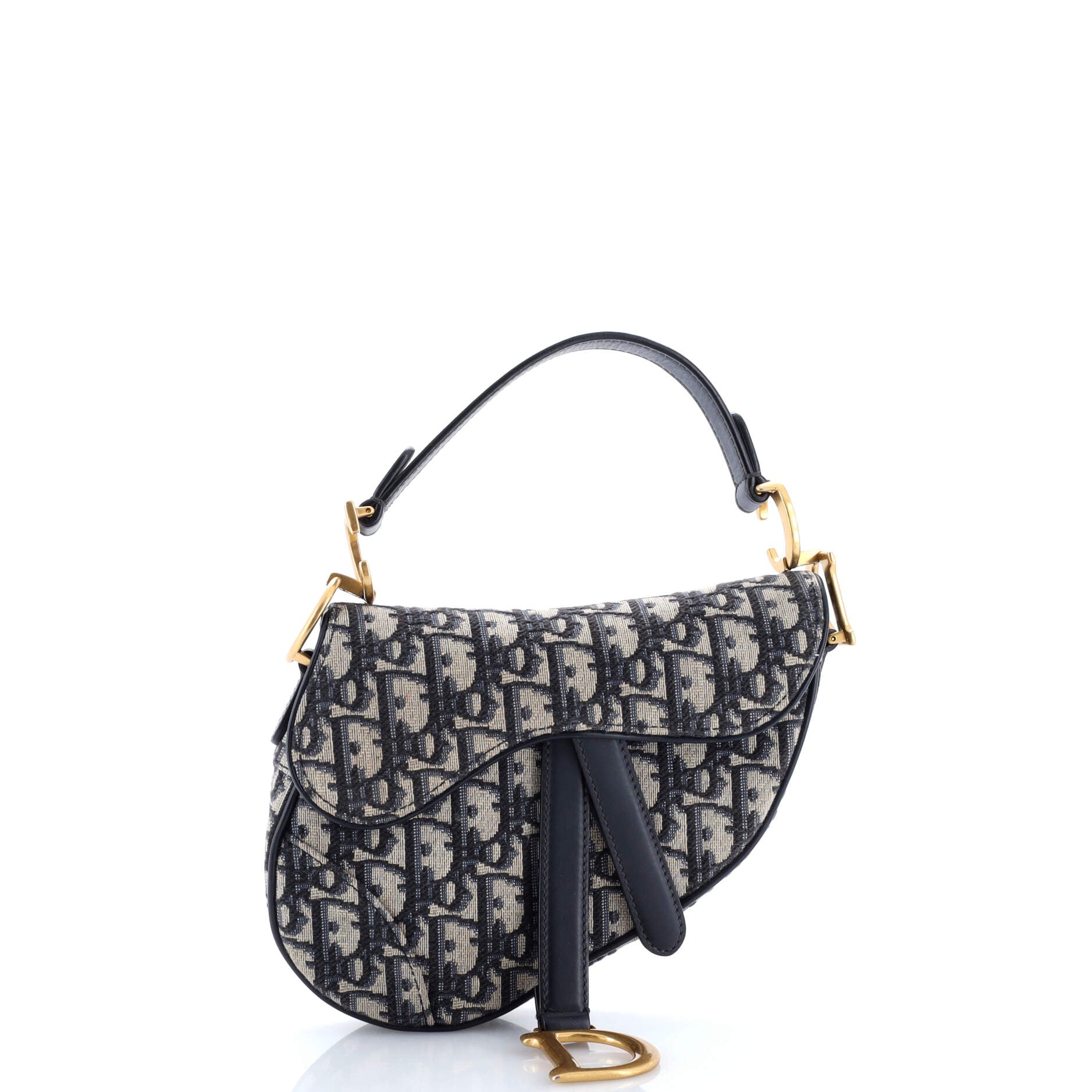 Saddle Handbag Oblique Canvas Mini