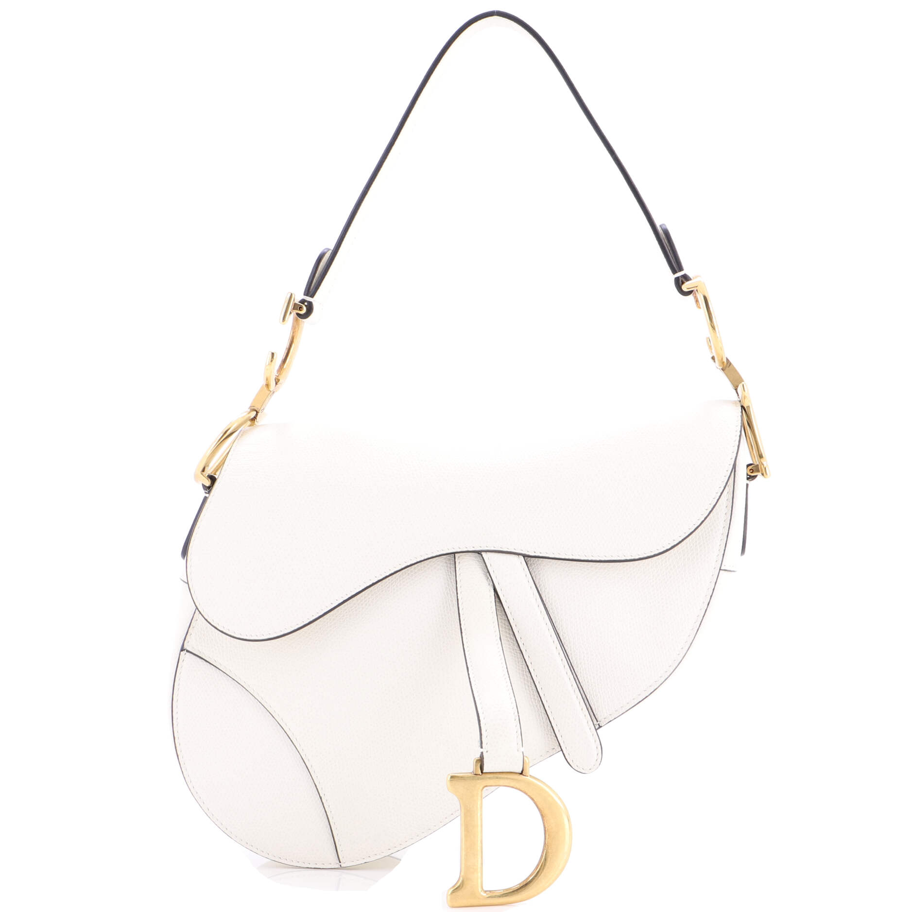 Saddle Handbag Leather Medium