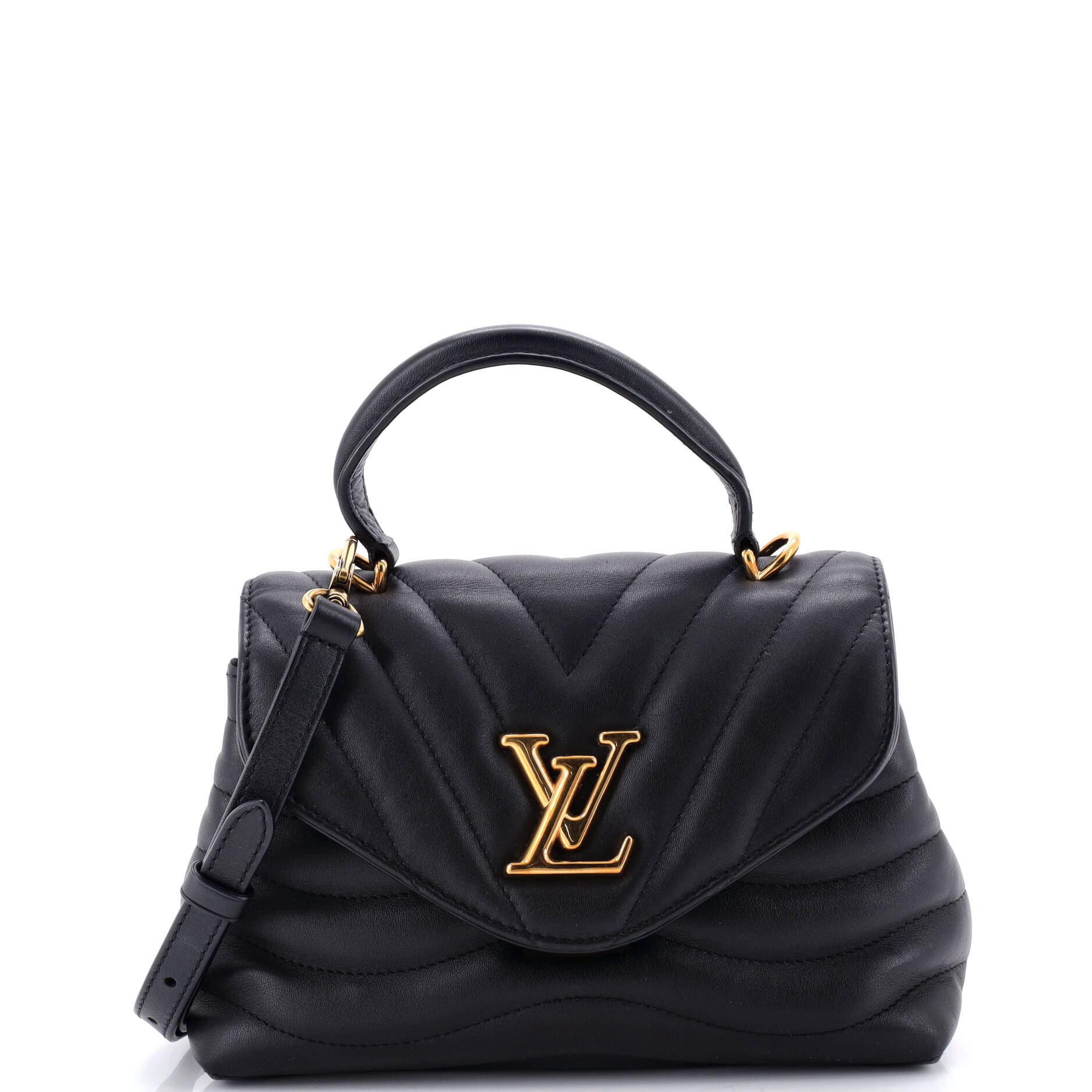 New Wave Hold Me Top Handle Bag Quilted Leather