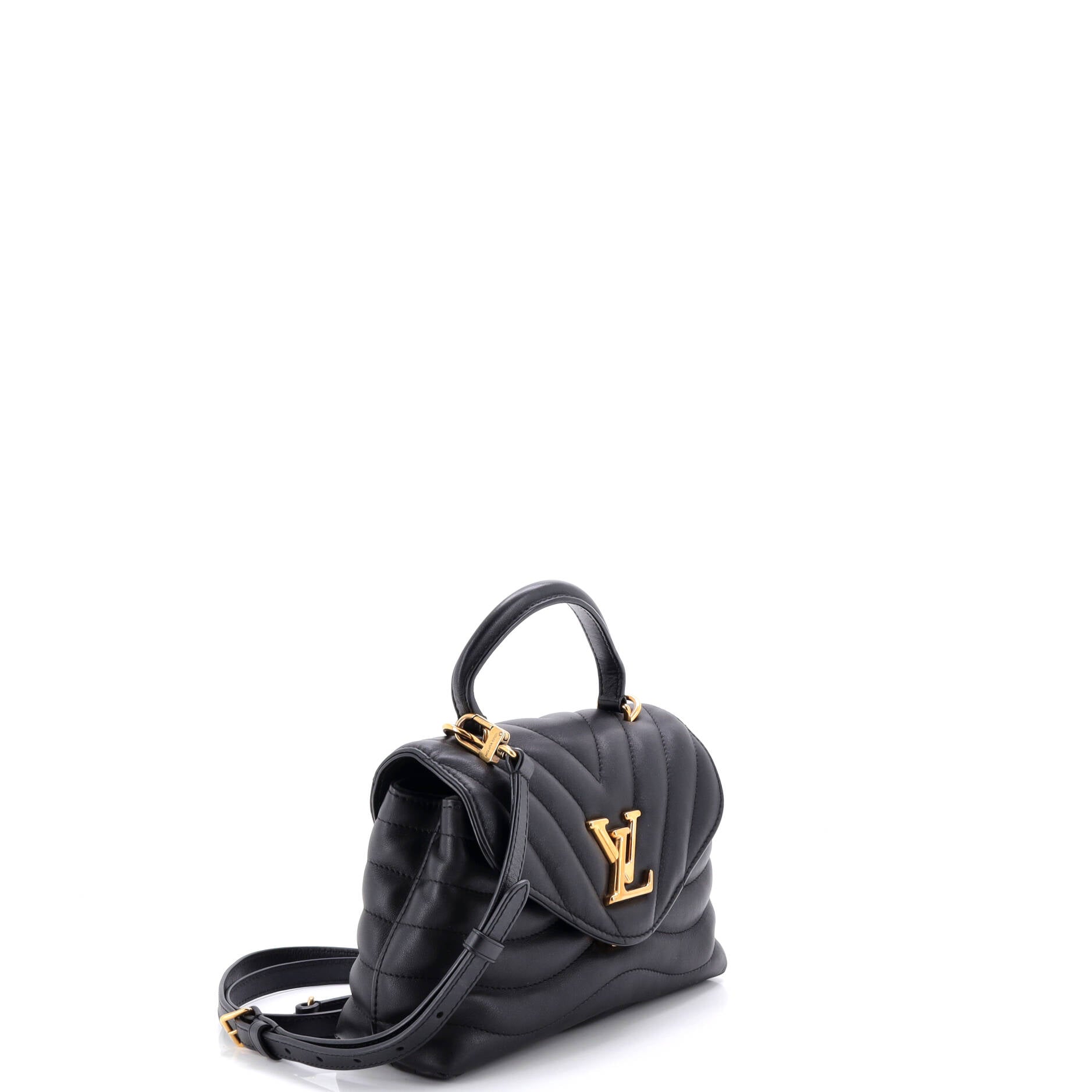 New Wave Hold Me Top Handle Bag Quilted Leather