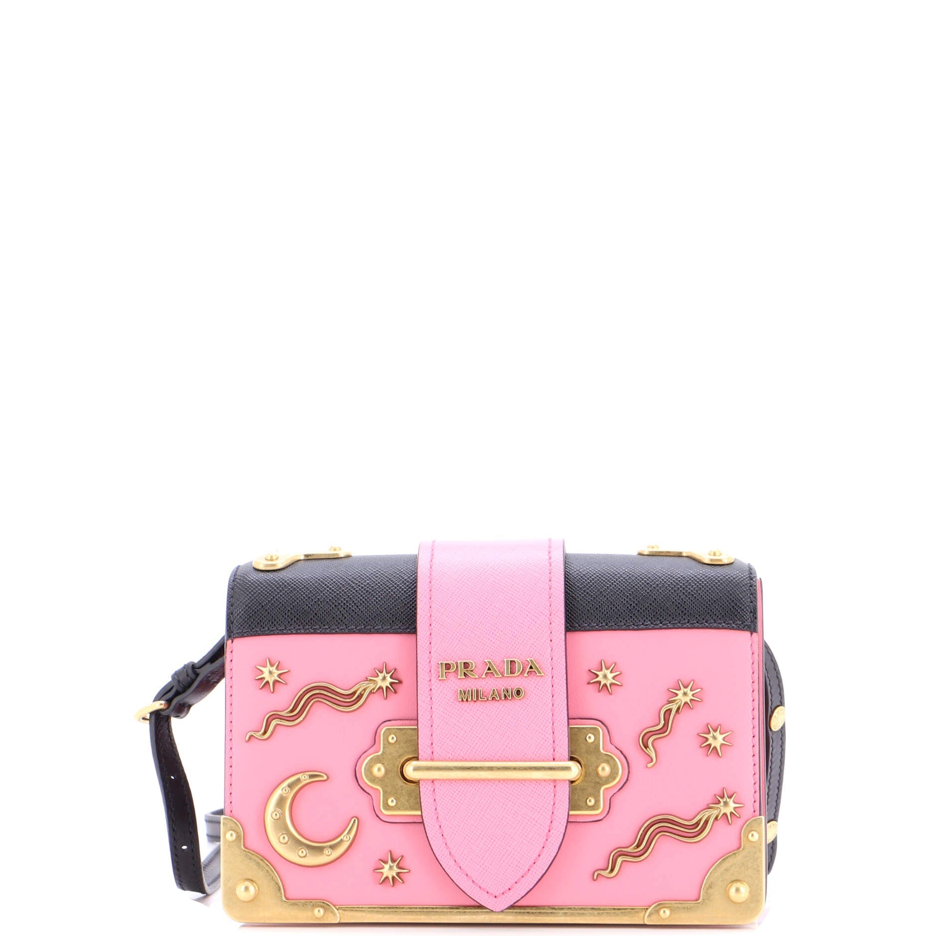 Cahier Crossbody Bag Embellished Leather Small