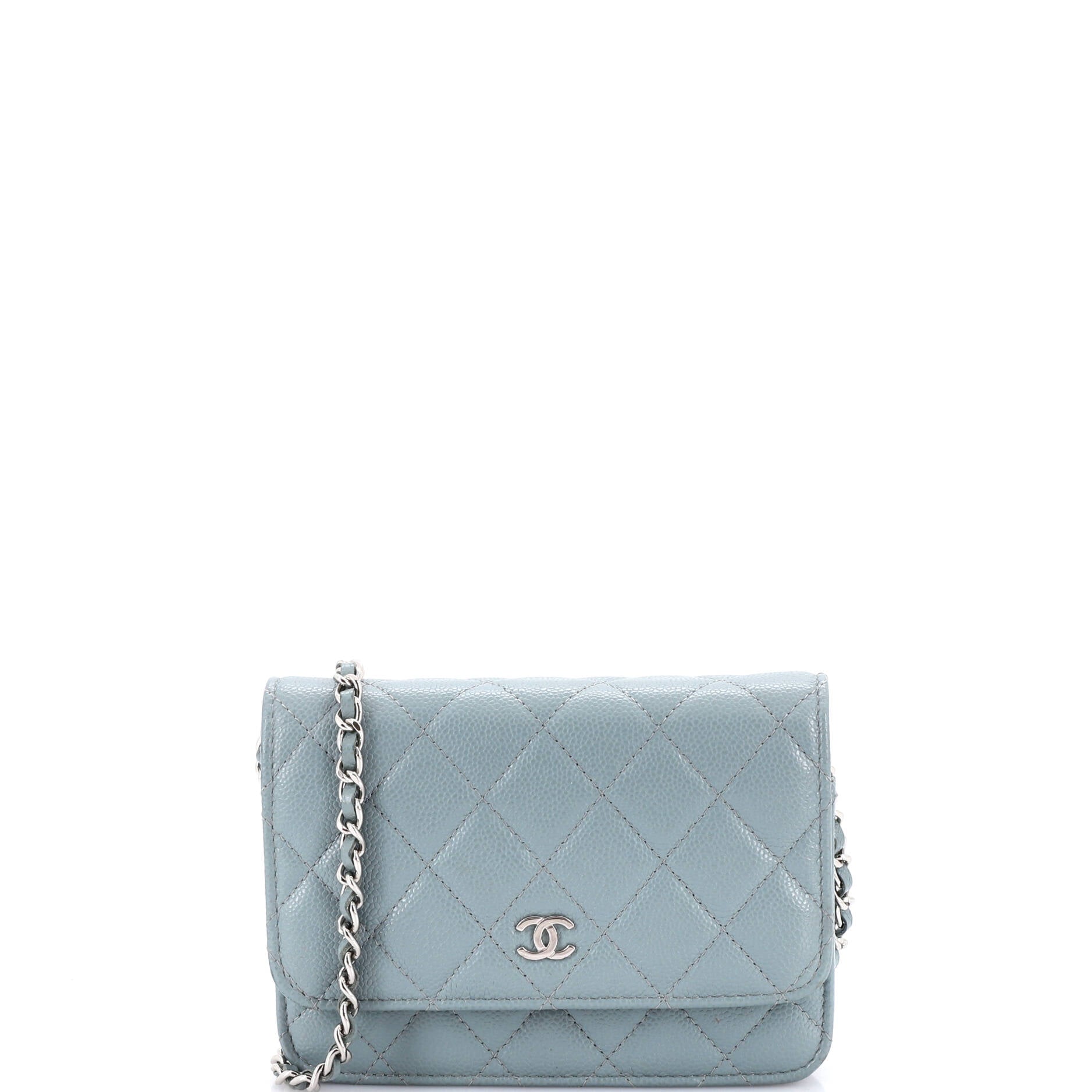 Wallet on Chain Quilted Caviar Mini