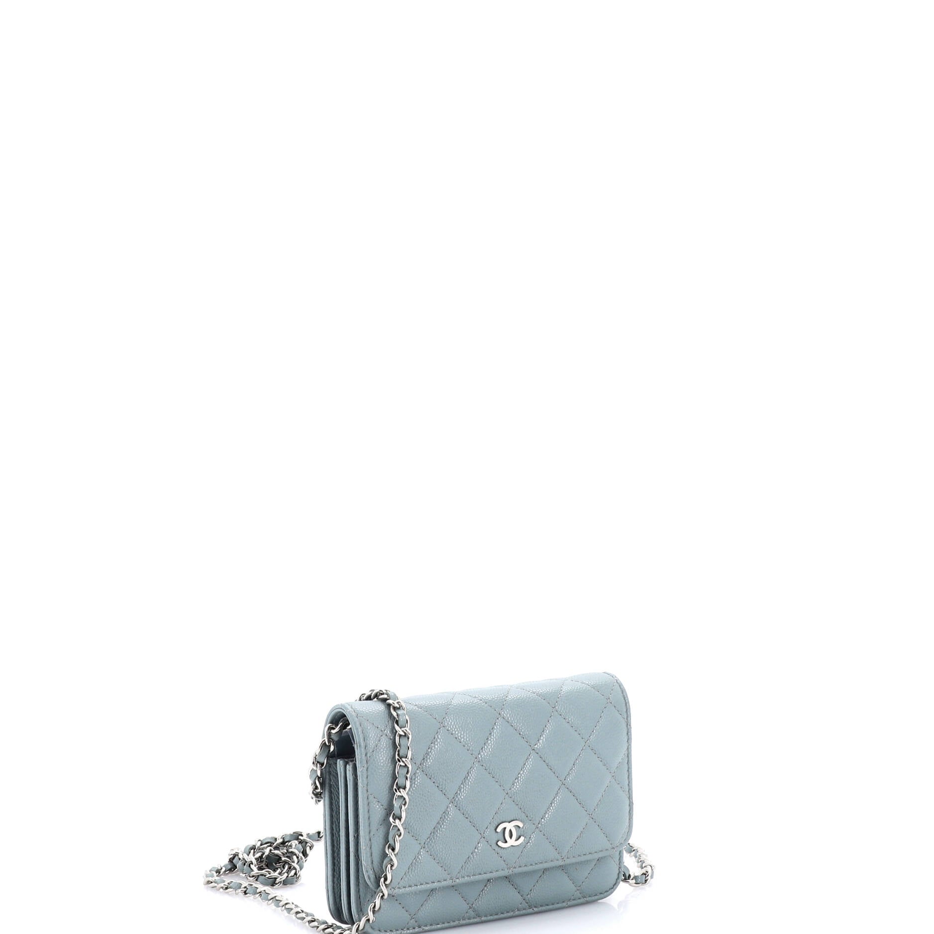 Wallet on Chain Quilted Caviar Mini