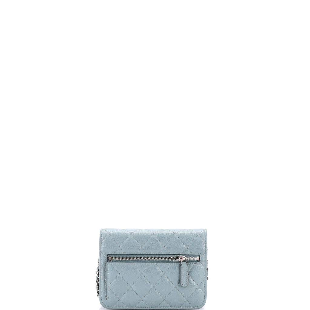 Wallet on Chain Quilted Caviar Mini