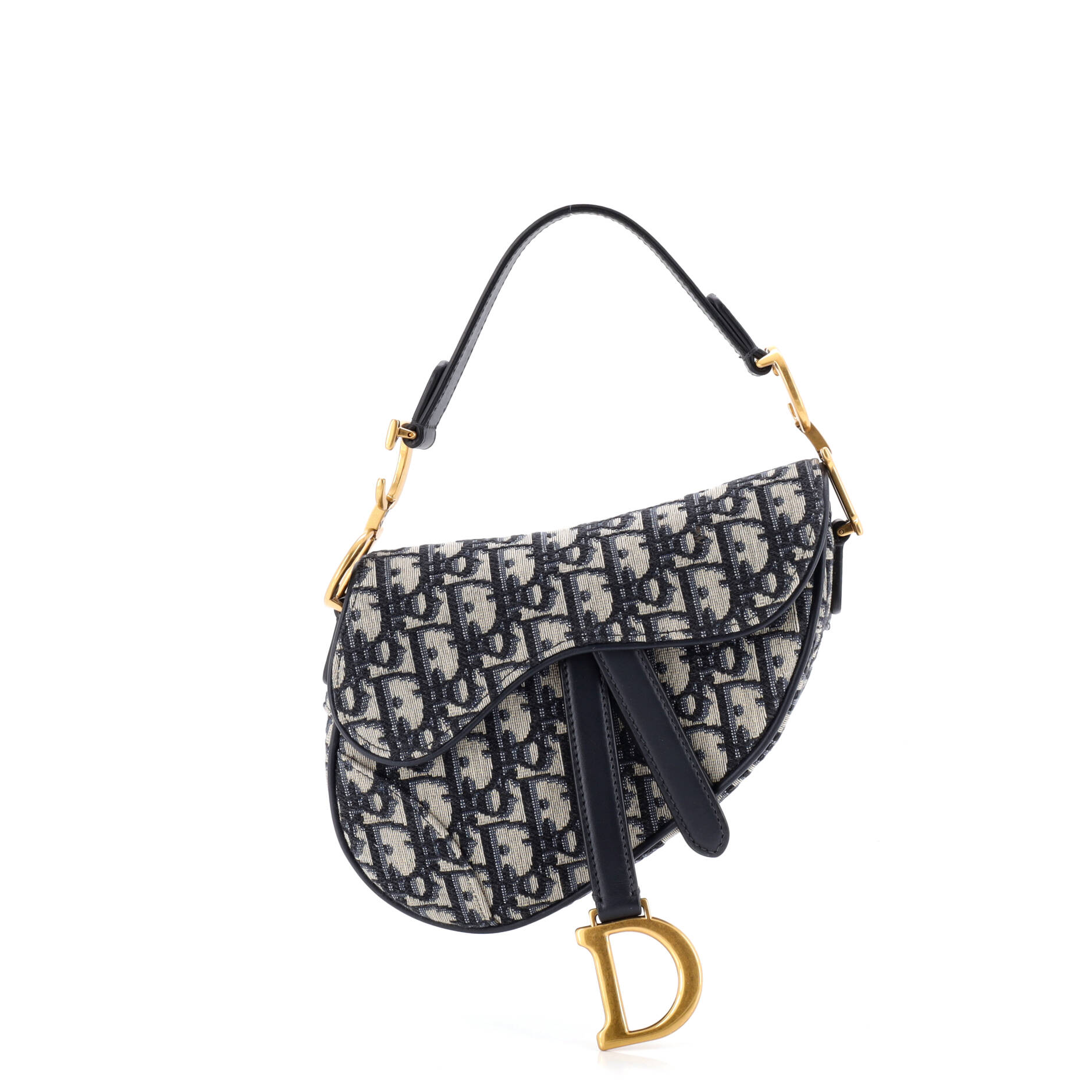 Saddle Handbag Oblique Canvas Mini