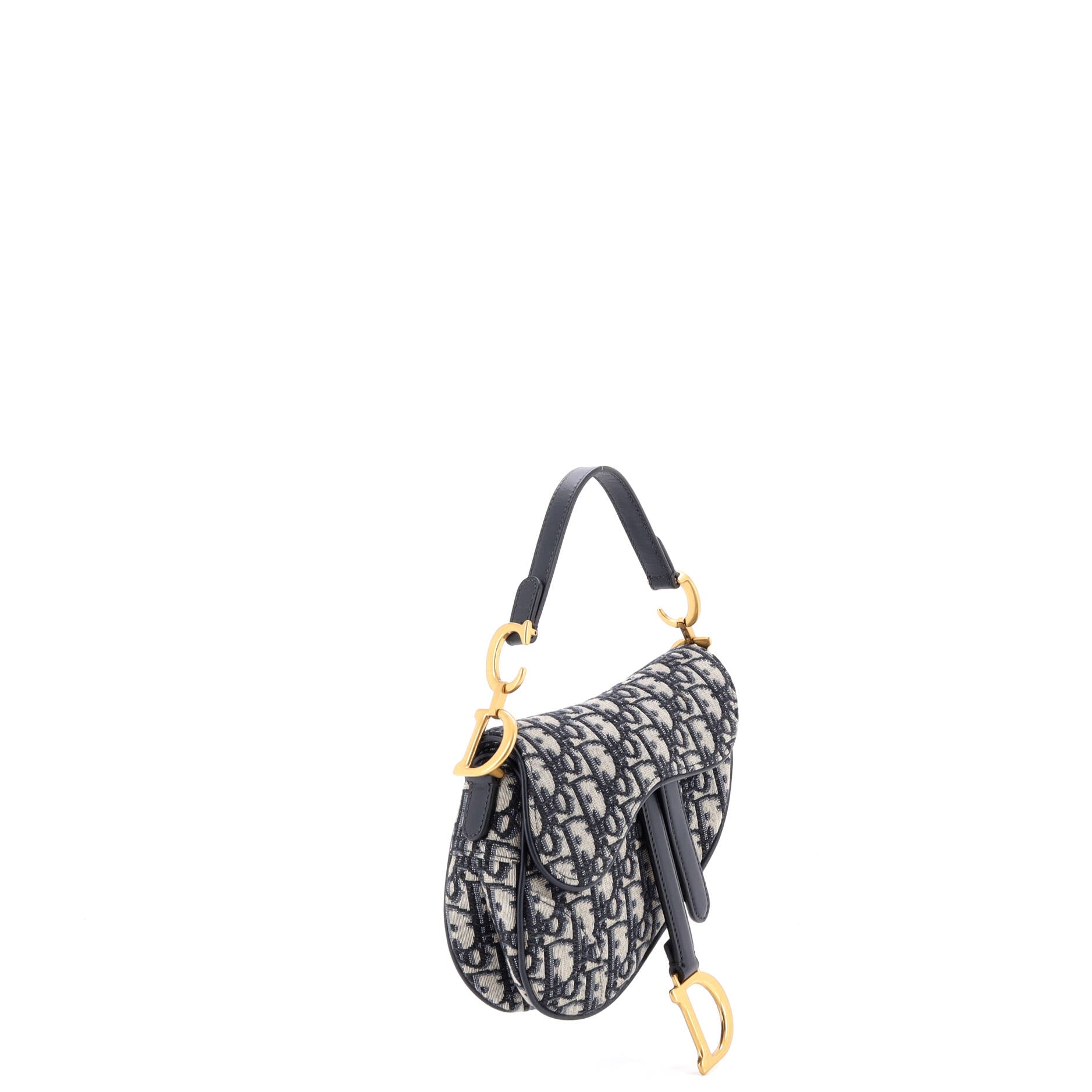 Saddle Handbag Oblique Canvas Mini