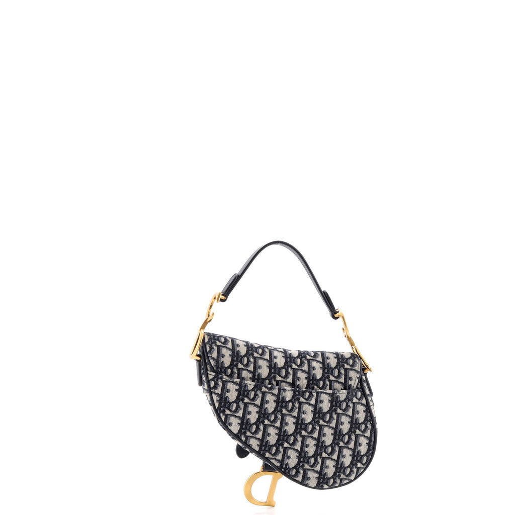 Saddle Handbag Oblique Canvas Mini