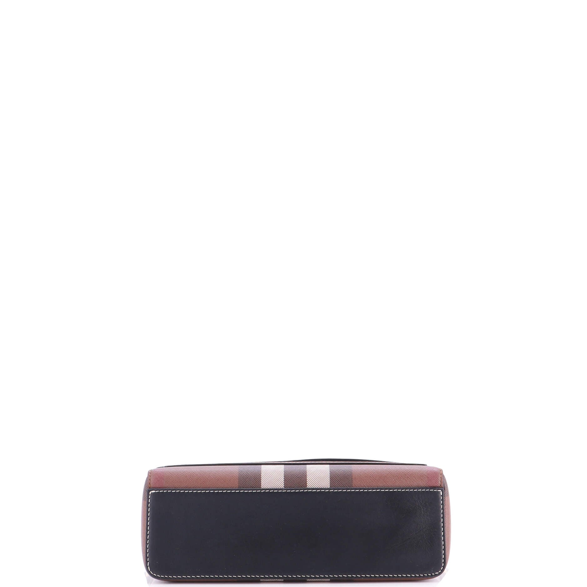 Note Crossbody Bag Check Canvas and Leather Medium