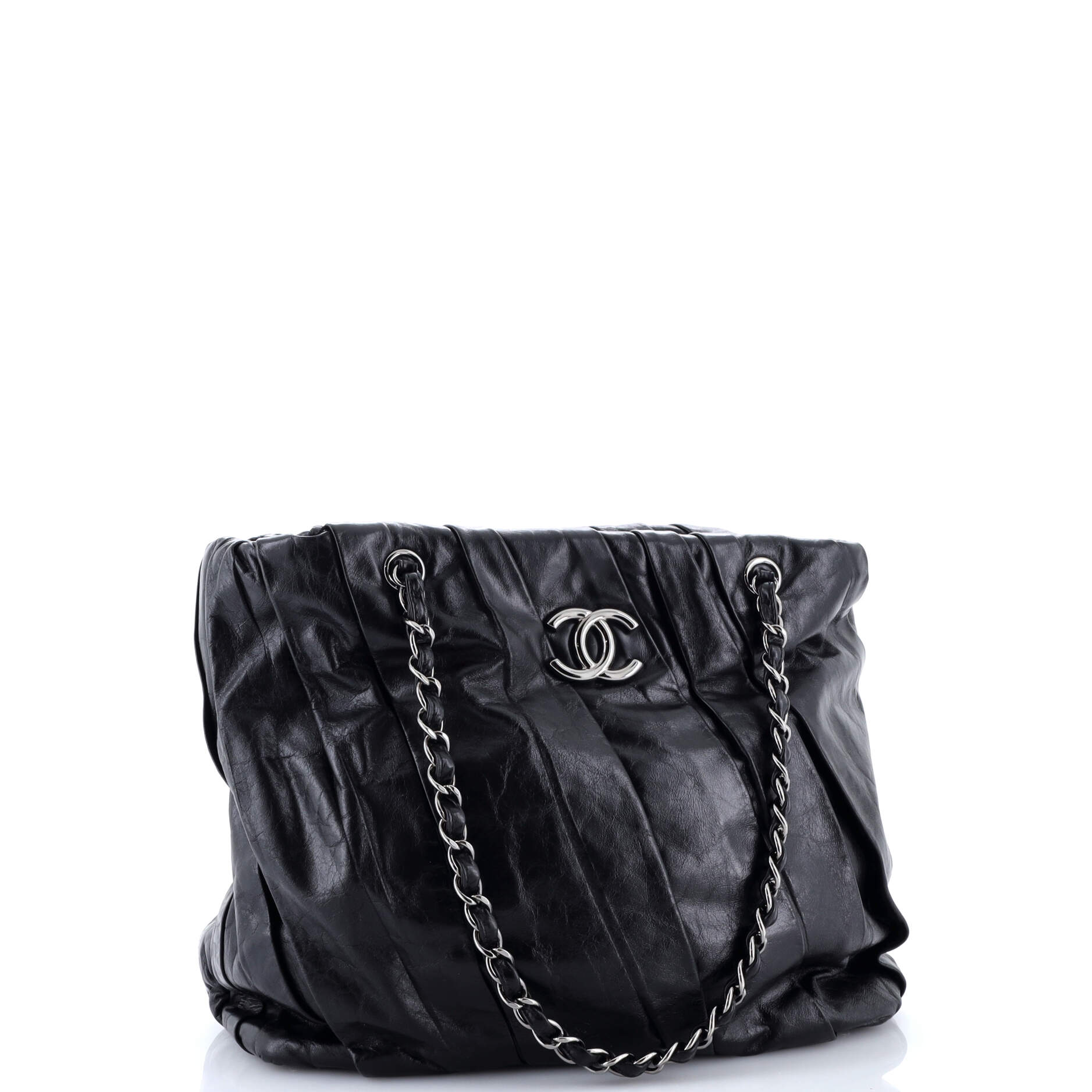 Twisted Tote Glazed Calfskin Large