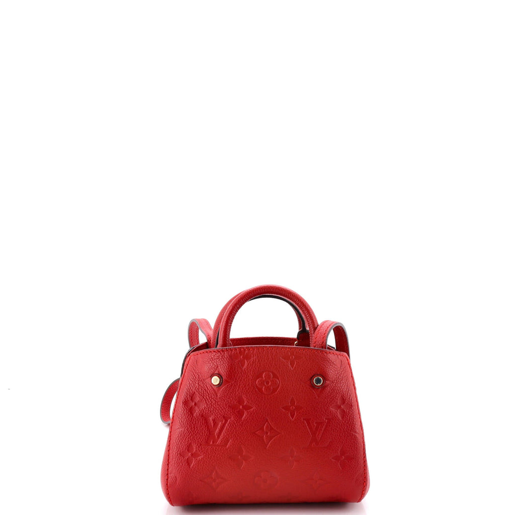 Montaigne Handbag Monogram Empreinte Leather Nano
