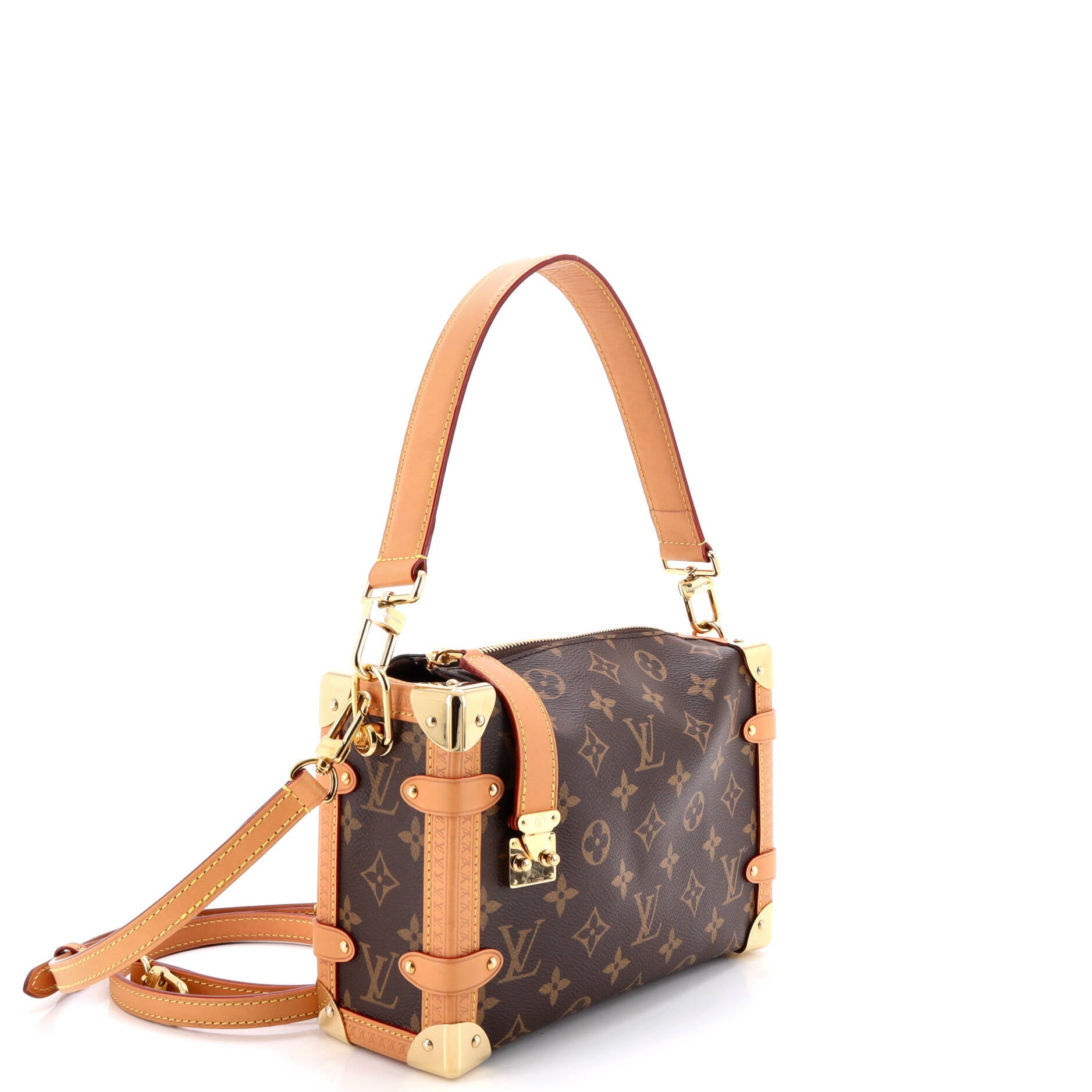 Side Trunk Handbag Monogram Canvas MM