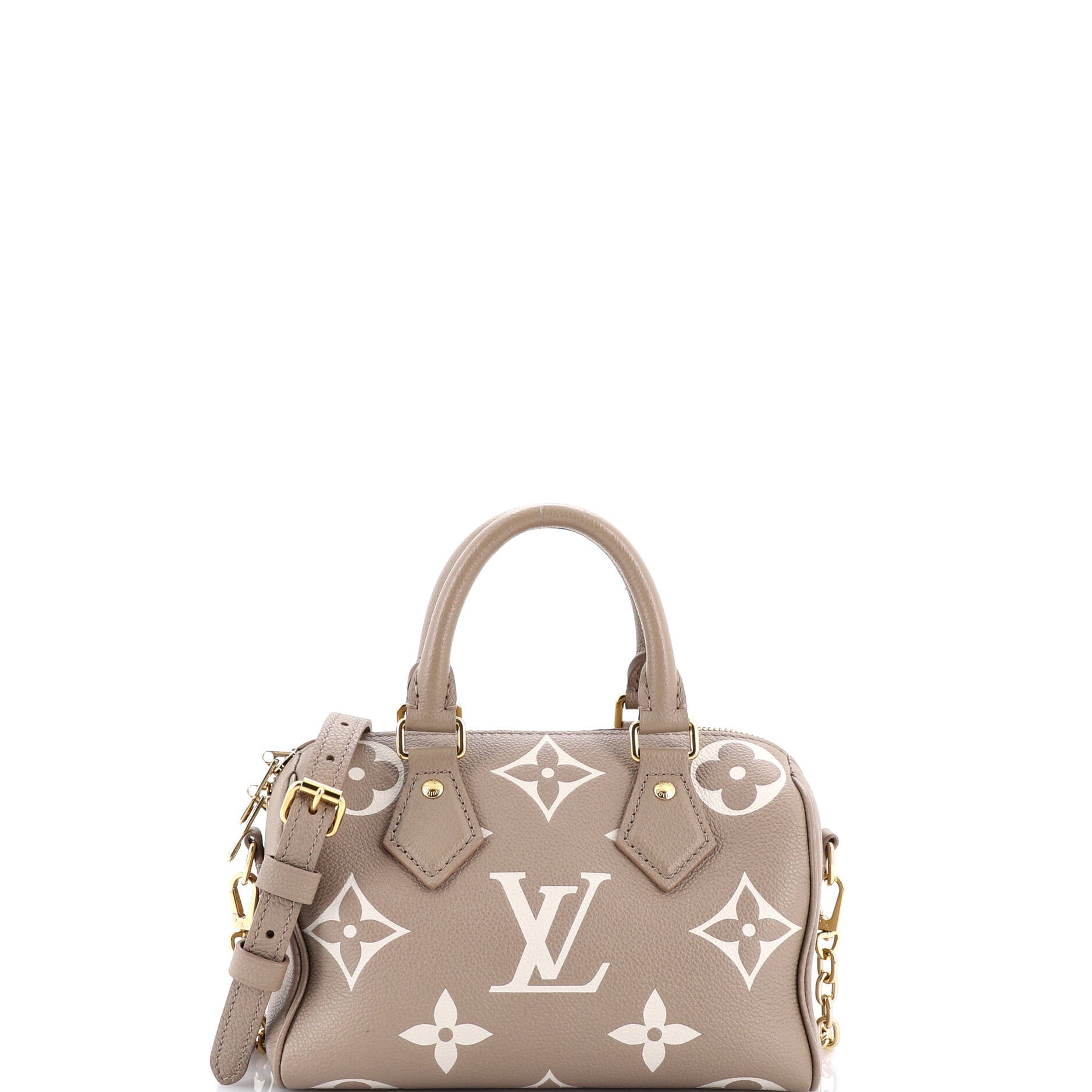 Speedy Bandouliere Bag Bicolor Monogram Empreinte Giant 20