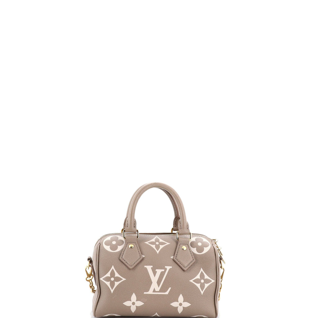 Speedy Bandouliere Bag Bicolor Monogram Empreinte Giant 20