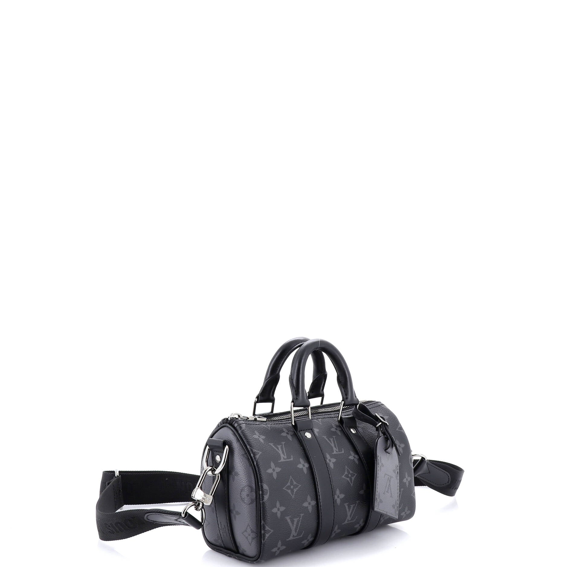 Keepall Bandouliere Bag Reverse Monogram Eclipse Canvas 25
