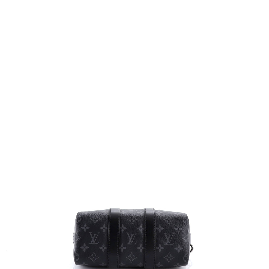 Keepall Bandouliere Bag Reverse Monogram Eclipse Canvas 25