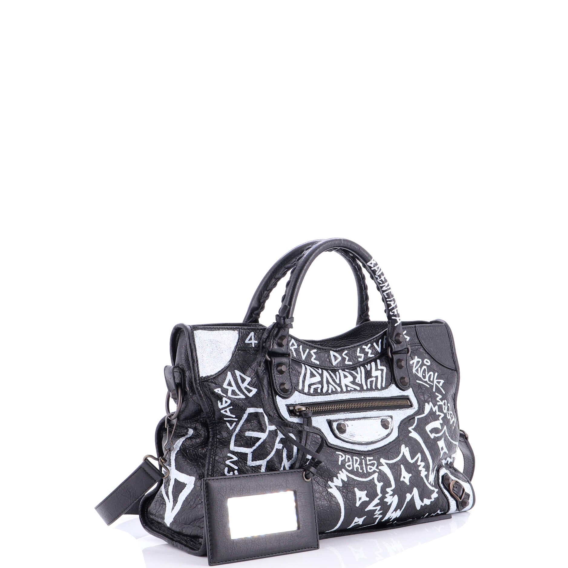 City Graffiti Classic Studs Bag Leather Medium