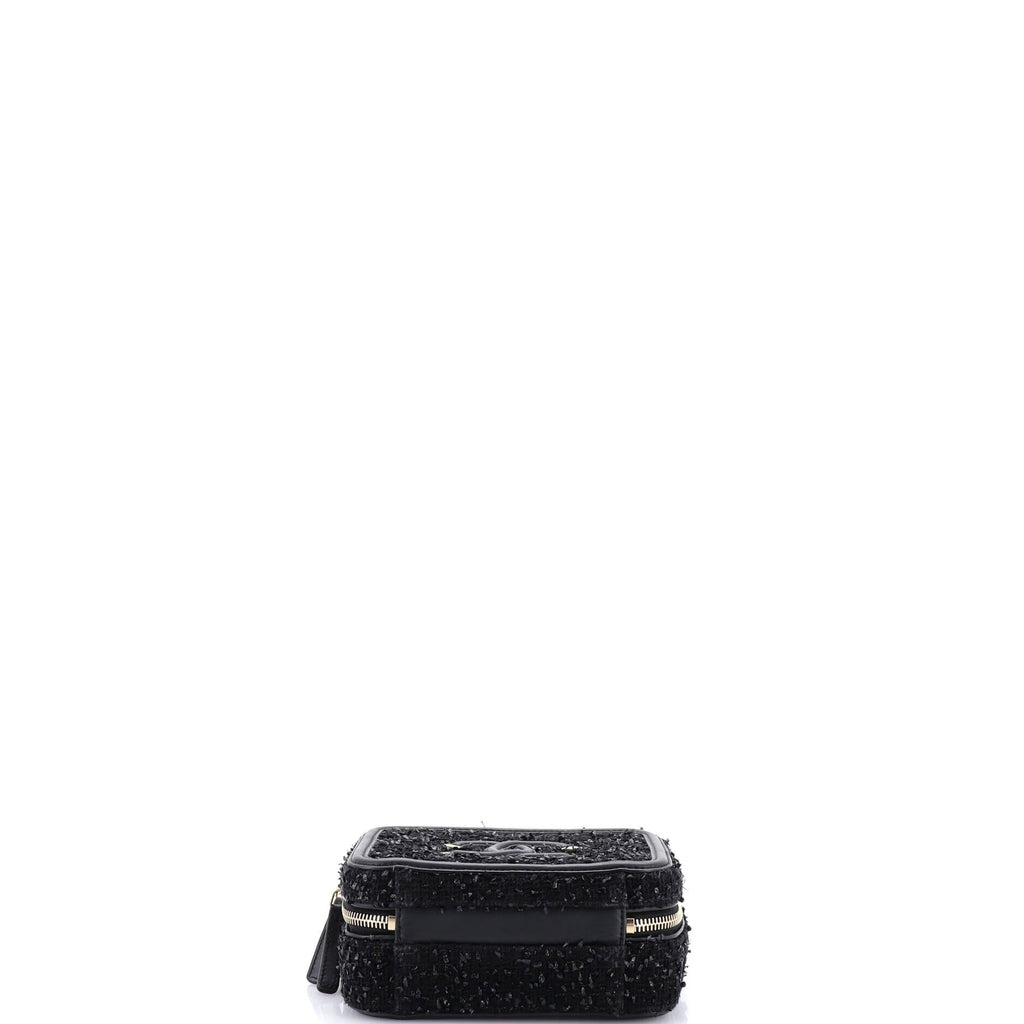 Filigree Vanity Case Quilted Tweed Small