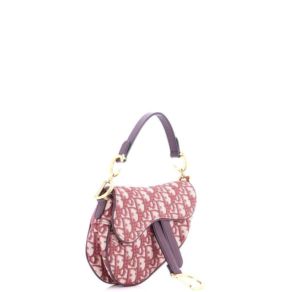 Saddle Handbag Oblique Canvas Mini