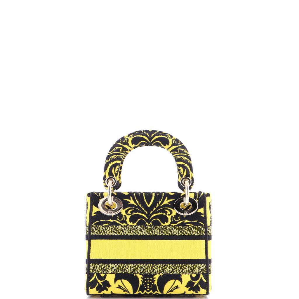 Lady D-Lite Bag Embroidered Canvas Mini