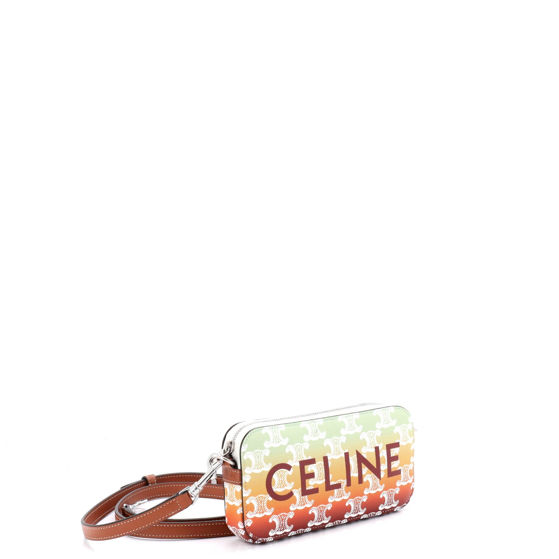 Horizontal Pouch Crossbody Bag Logo Triomphe Coated Canvas