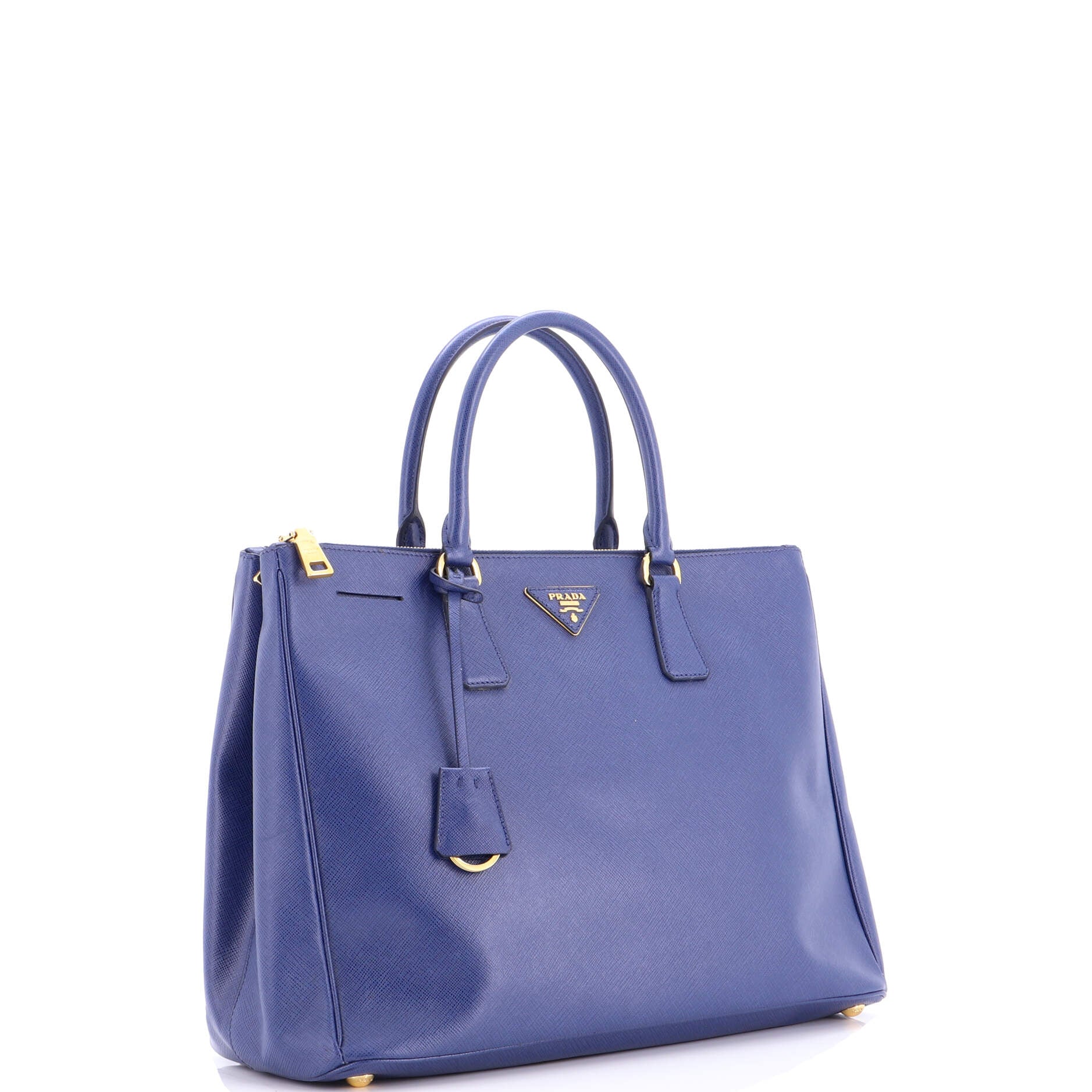 Double Zip Lux Tote Saffiano Leather Large