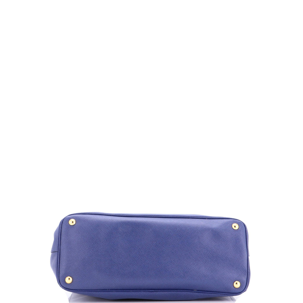 Double Zip Lux Tote Saffiano Leather Large