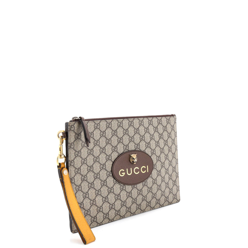 Neo Vintage Wristlet Pouch GG Coated Canvas