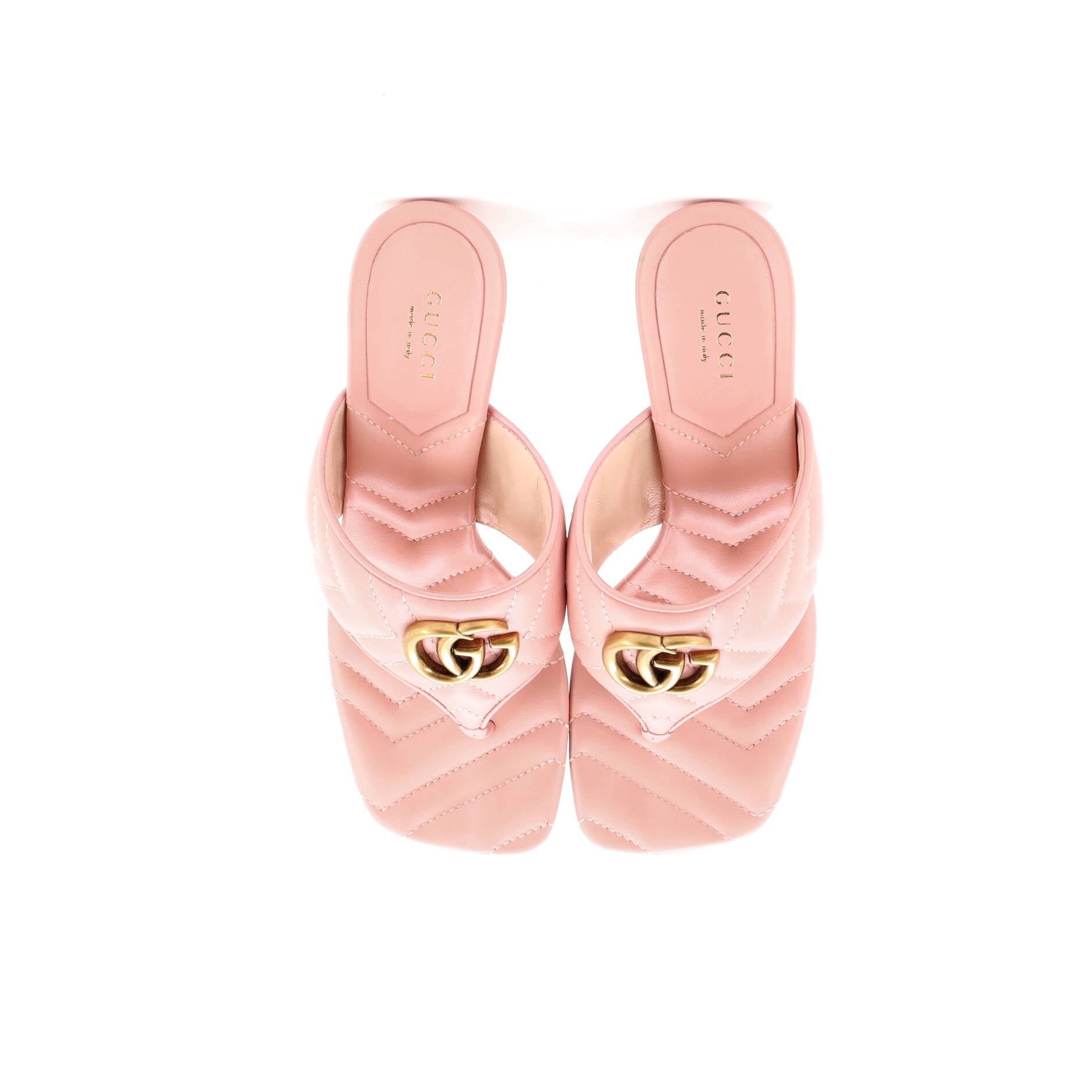 Women's Marmont Thong Heeled Sandals Matelasse Leather