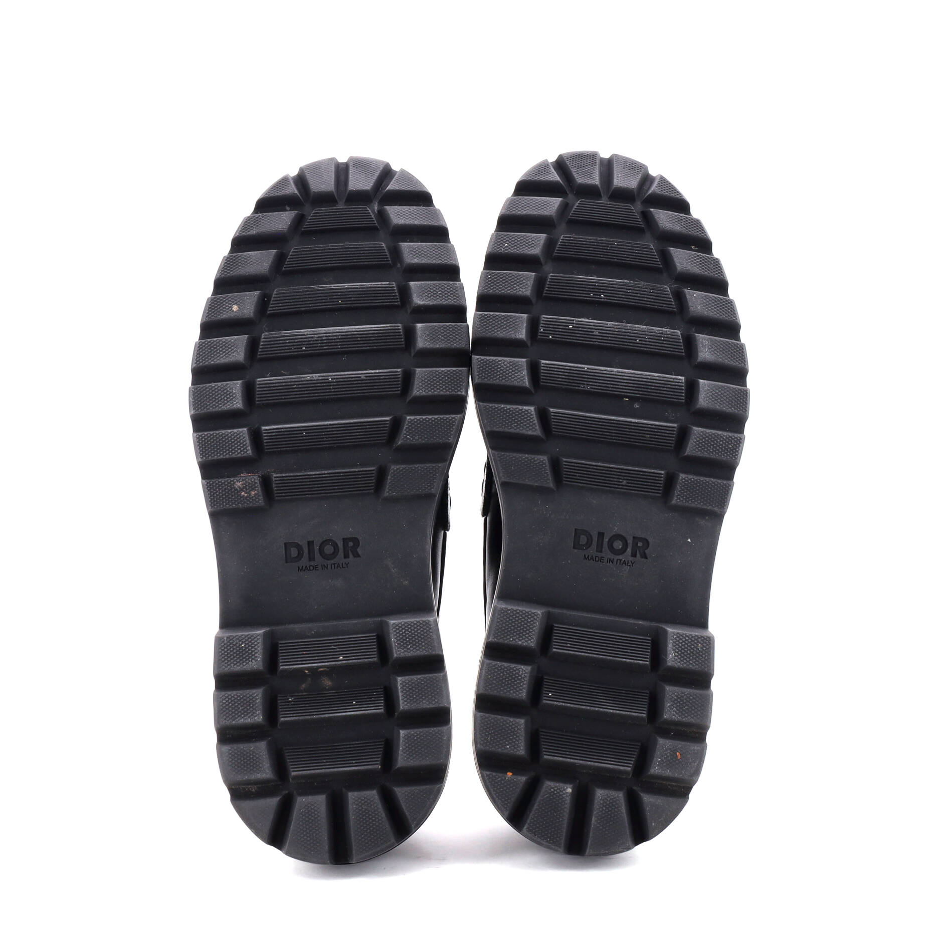 Men's Logo Plaque Loafers Leather