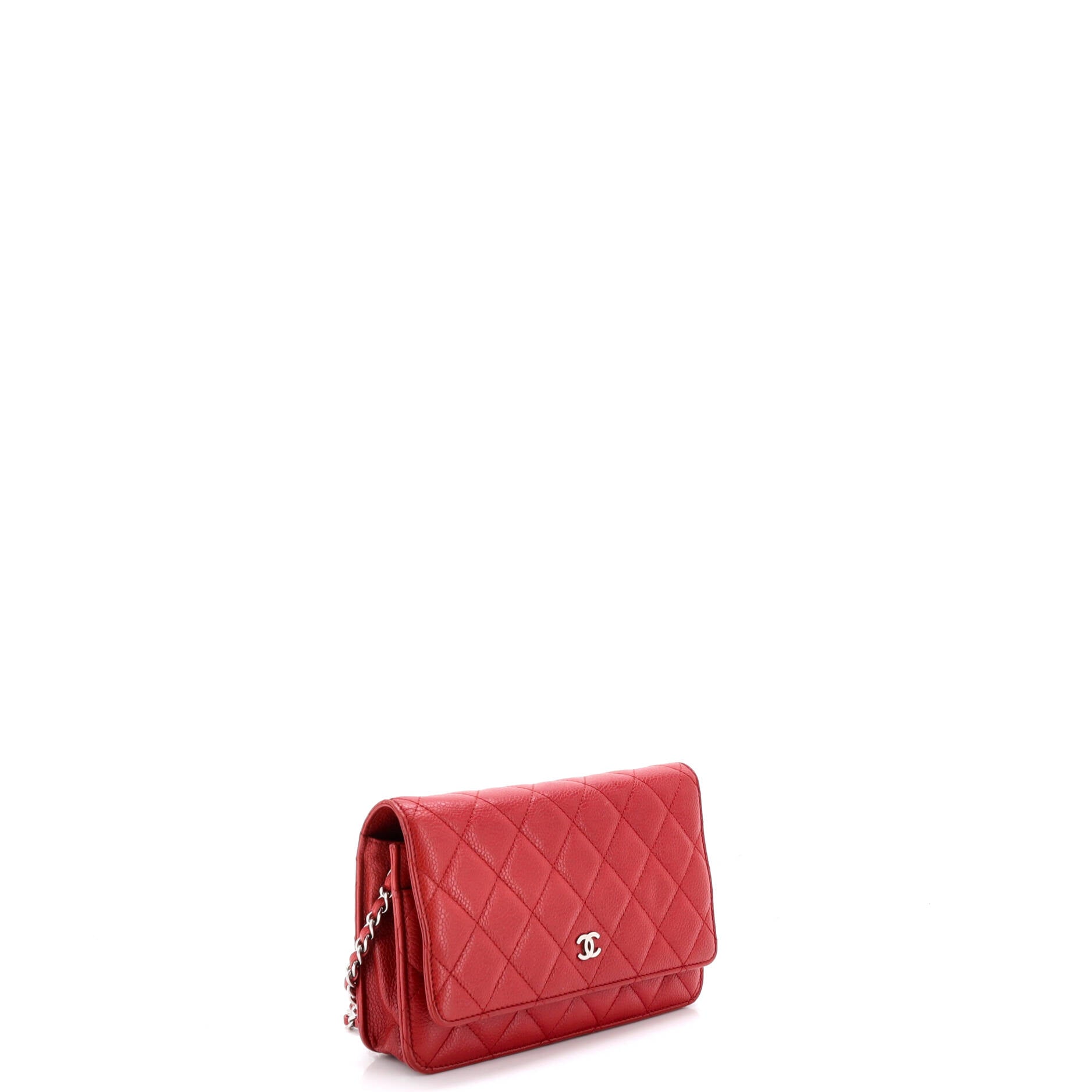 Wallet on Chain Quilted Caviar