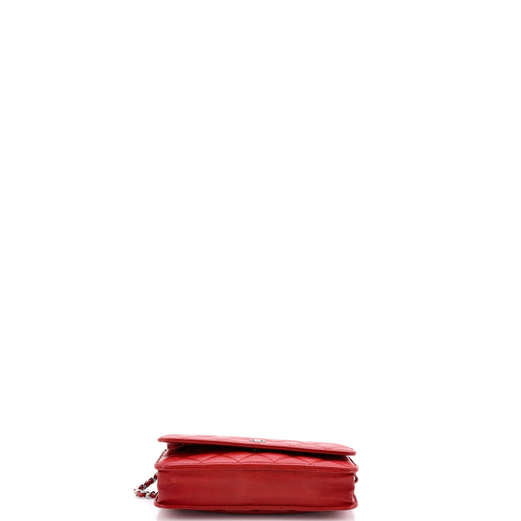 Wallet on Chain Quilted Caviar