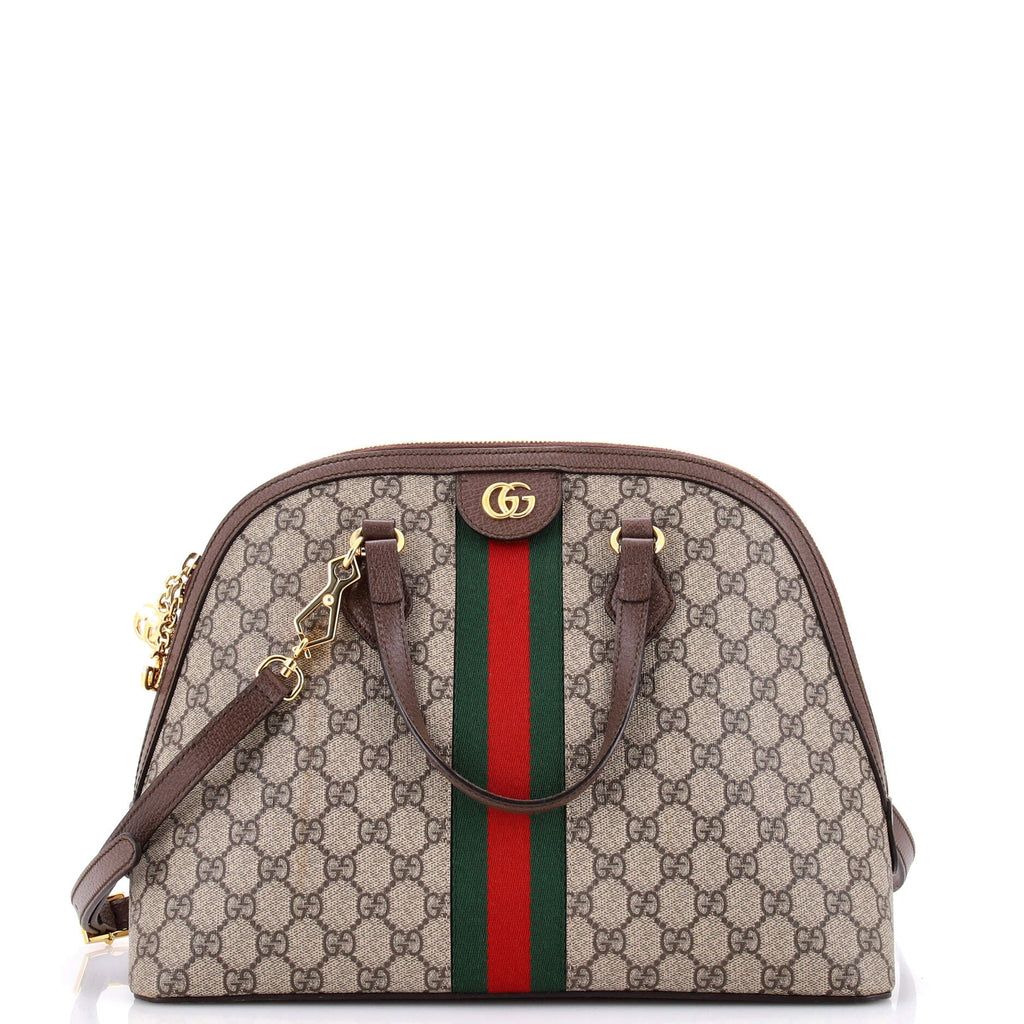 Ophidia Dome Top Handle Bag GG Coated Canvas Medium