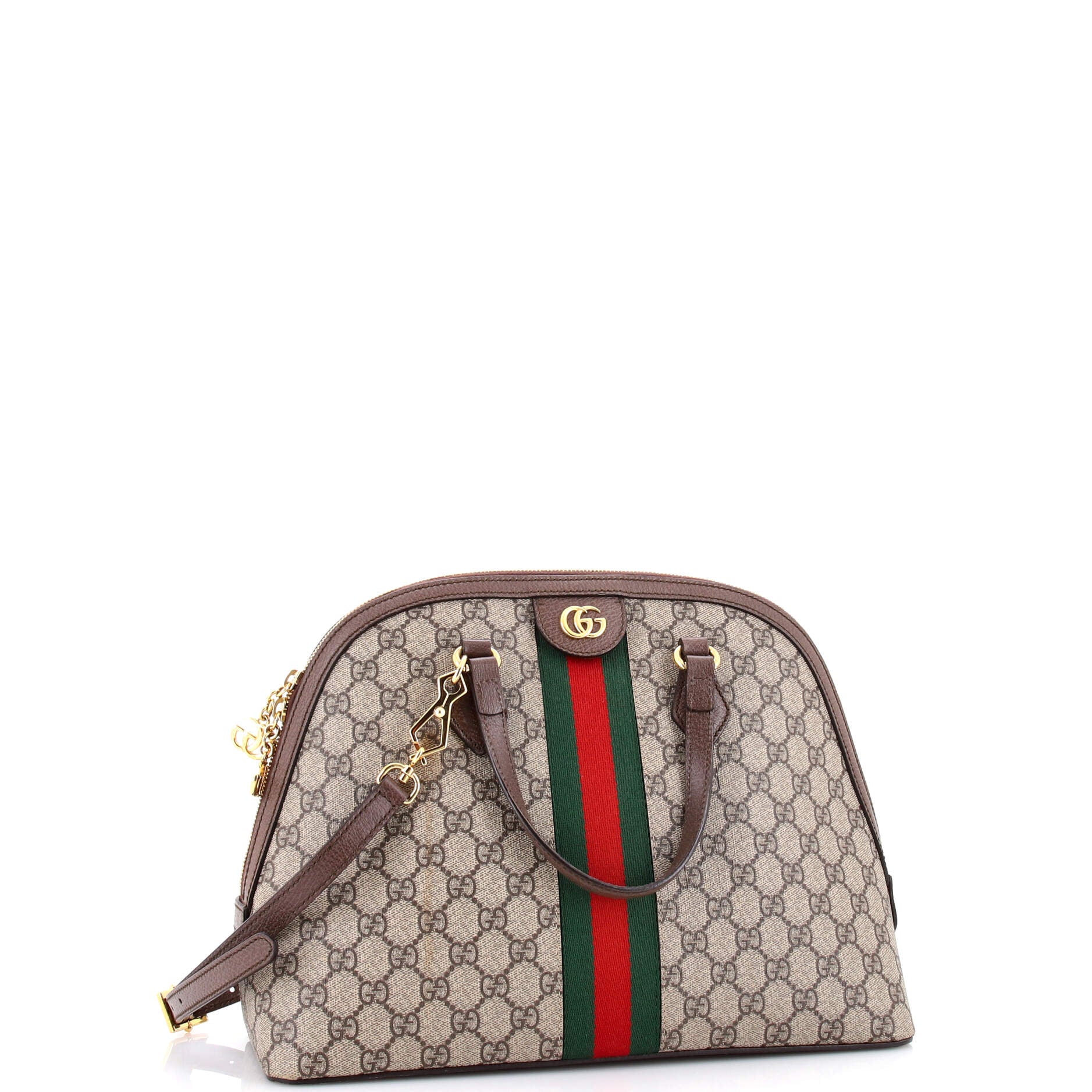 Ophidia Dome Top Handle Bag GG Coated Canvas Medium