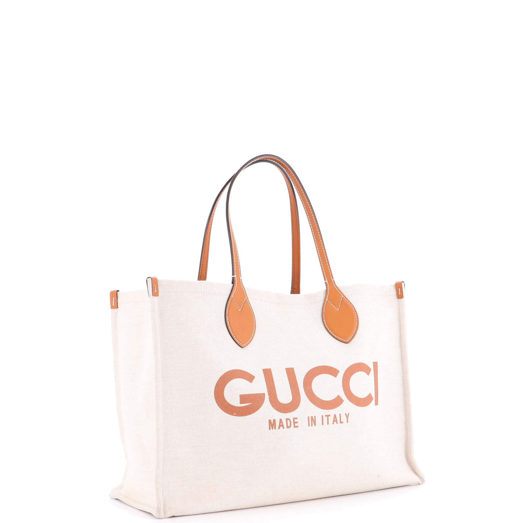 Logo Shopper Tote Printed Canvas Medium