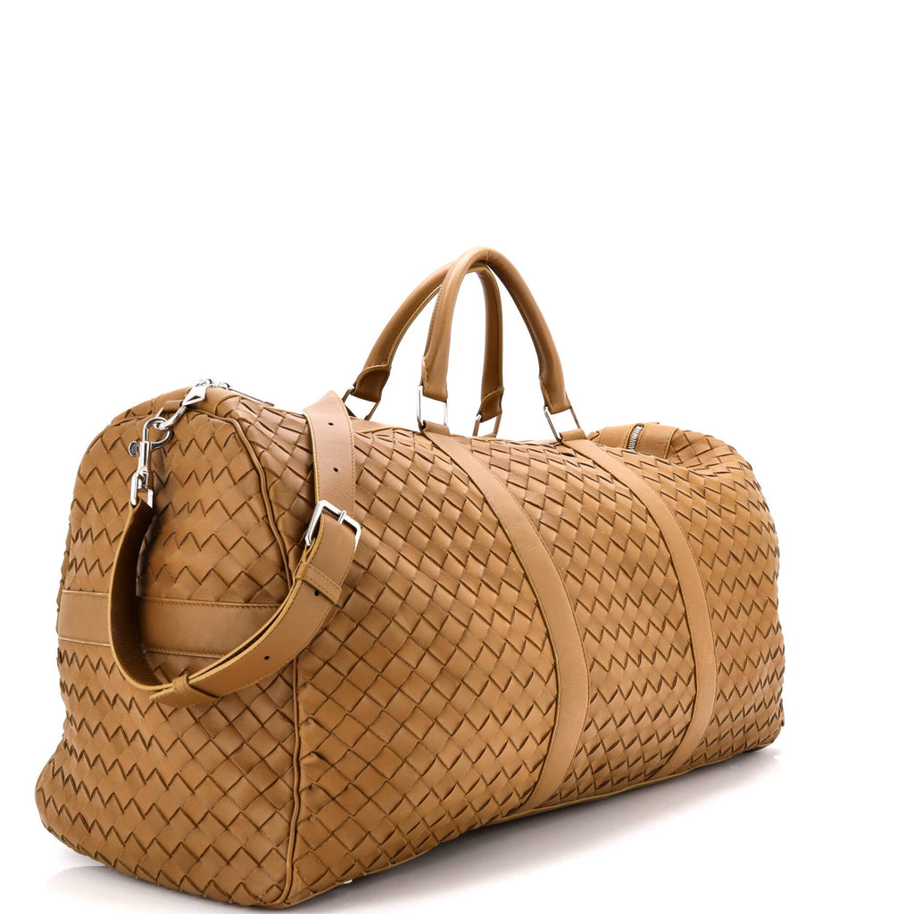 Classic Duffle Bag Intrecciato Leather Large