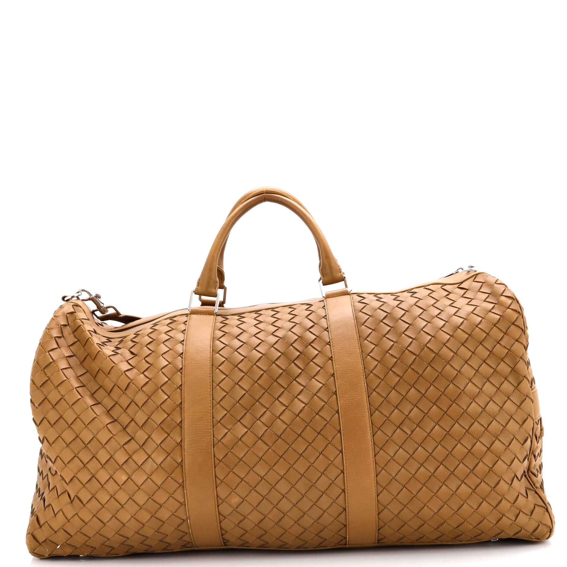 Classic Duffle Bag Intrecciato Leather Large