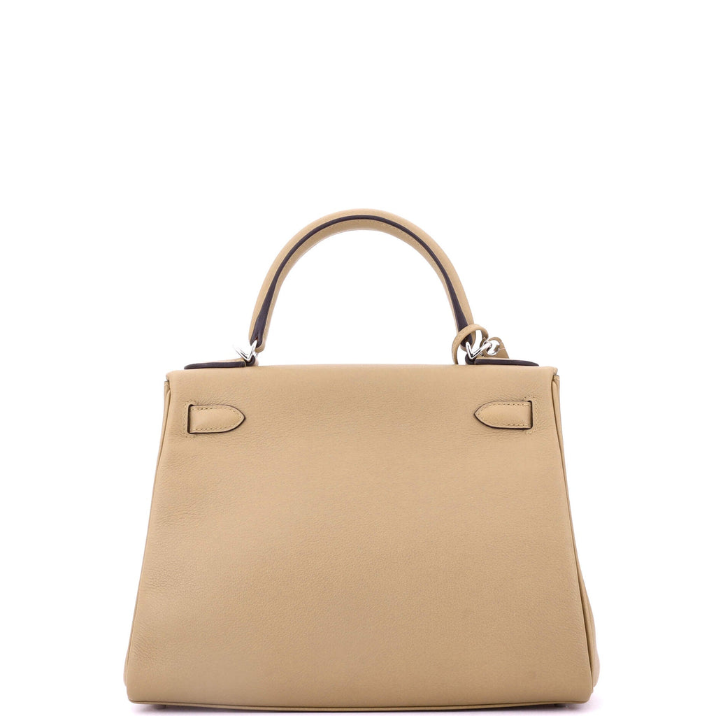 Kelly Handbag Poussiere Evercolor with Palladium Hardware 28