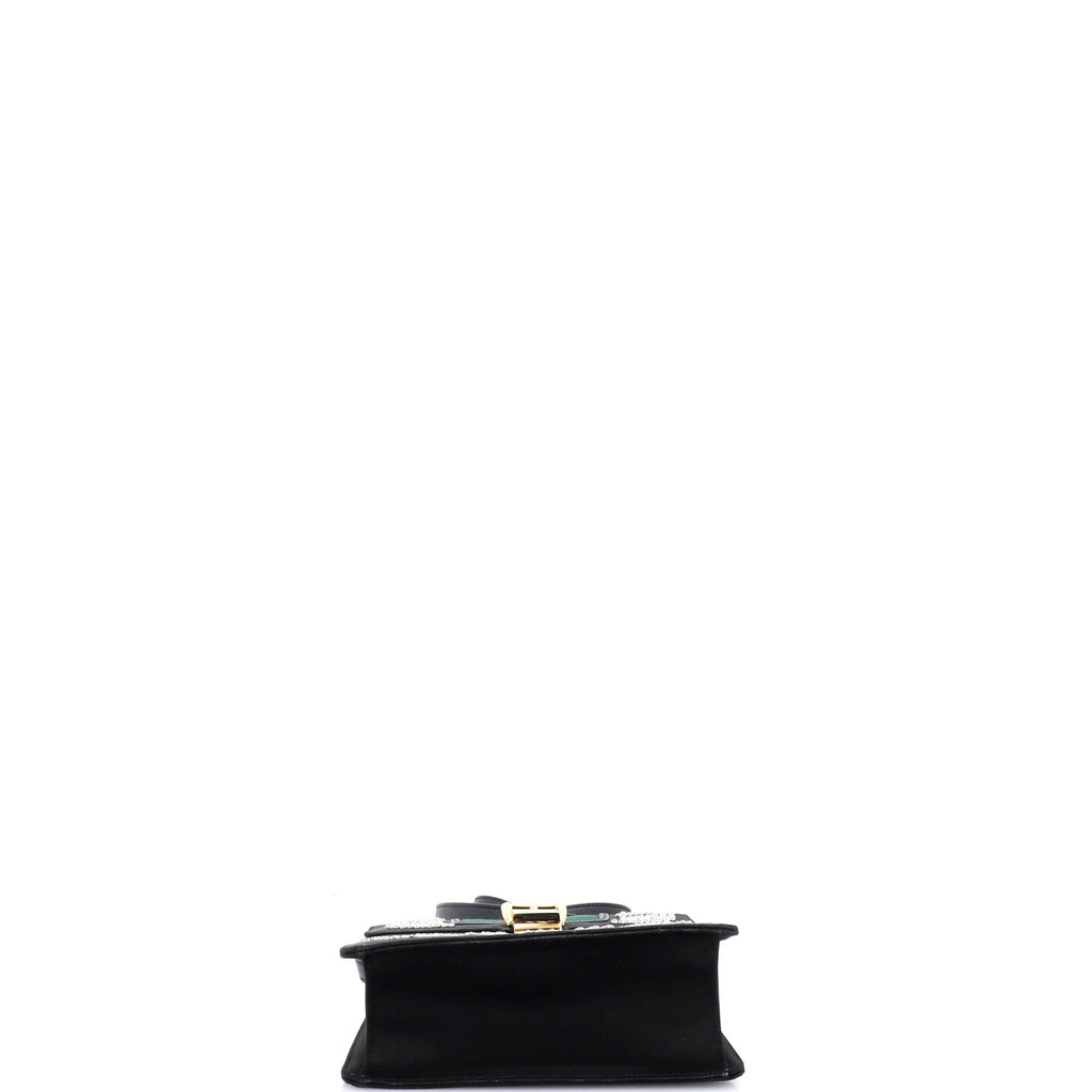Sylvie Top Handle Bag Crystal Embellished Satin Mini